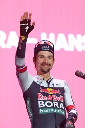 07-05-2025 Presentazione Squadre Giro D italia 2025; 2025, Red Bull - Bora Hansgrohe; Roglic, Primoz; Tirana; 