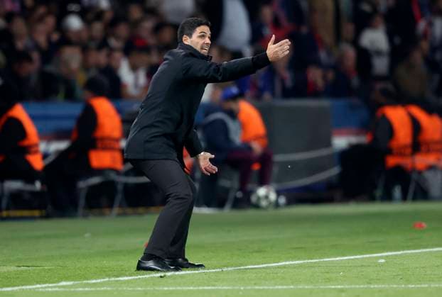 Paris Saint-Germain v Arsenal FC - UEFA Champions League 2024 25 Semi Final Second Leg Mikel Arteta, Manager of Arsenal on the side line during the UEFA Champions League 2024 25 Semi Final Second Leg match between Paris Saint-Germain and Arsenal FC at Parc des Princes on May 7, 2025 in Paris, France. Paris Parc des Princes France France Copyright: xNealxSimpson Sportsphoto APLx 14126526