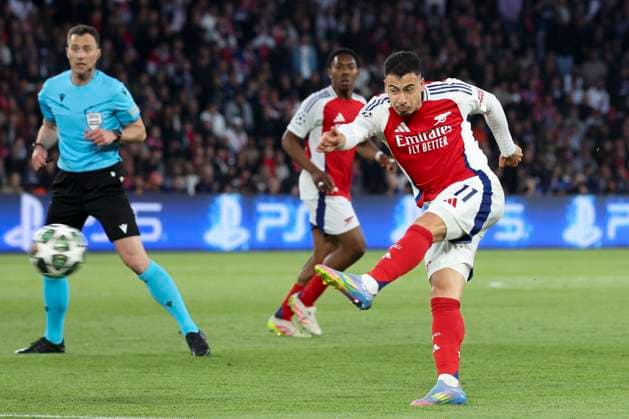 FOOTBALL : Paris Saint Germain Vs Arsenal - Ligue des Champions - 07 05 2025 Gabriel Martinelli (Arsenal) ParisFrance  Copyright: xMichtofx