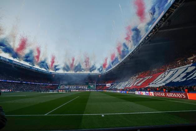 May 7, 2025, Paris, Paris, France: Tifo during the UEFA Champions League semi-final 2nd leg between Paris Saint Germain and Arsenal at the Parc des Princes Stadium - Paris - France Paris France - ZUMAb253 20250507_zsp_b253_005 Copyright: xLoicxBaratouxx