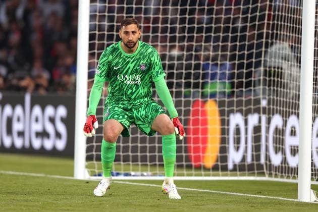PSG v Arsenal UEFA Champions League 07 May 2025 Paris - UEFA Champions League - Paris Saint-Germain v Arsenal FC - PSG goalkeeper Gianluigi Donnarumma - (Photo: Mark Leech Paris UK Copyright: xMarkxLeechxOffside