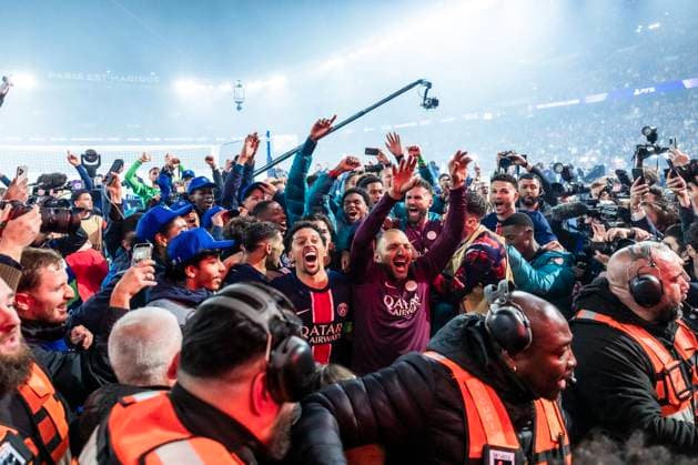 Match retour de la Ligue Des Champions 2024-2025 (LDC) PSG - Arsenal (2-1) au Parc des Princes à Paris Marquinhos - Match retour de la Ligue Des Champions 2024-2025 (LDC) PSG - Arsenal (2-1) au Parc des Princes à Paris le 7 mai 2025. Cyril Moreau Bestimage 2024-2025 Champions League (CL) second leg match PSG - Arsenal (2-1) at the Parc des Princes in Paris on May 7, 2025. Paris France  Copyright: xCYRILxMOREAUx xBESTIMAGExCYRILxMOREAUx xBESTIMAGEx
