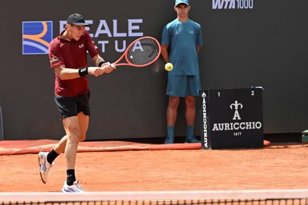 Matteo Arnaldi during of the Internazionali BNL D Italia 2025 at Foro Italico on May 8, 2025 in Rome, Italy  Copyright: xAndreaxRosito IPAxSportx xipa-agency.netx xx IPA_57397965 IPA_Agency_IPA57397965