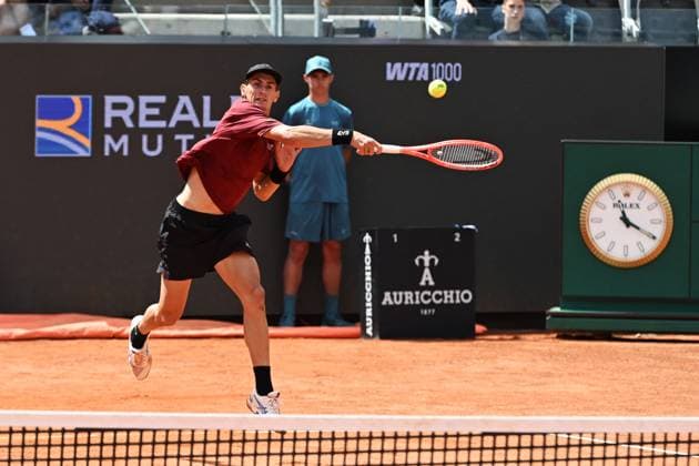 TENNIS - Internazionali di Tennis - Internazionali BNL d Italia Matteo Arnaldi during of the Internazionali BNL D Italia 2025 at Foro Italico on May 8, 2025 in Rome, Italy Rome Italy  Copyright: xIPAxSport ABACAx