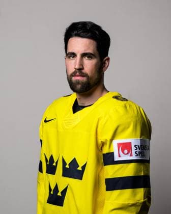 250508 Erik Gustafsson of Sweden poses for a portrait ahead of the 2025 IIHF Ice hockey, Eishockey World Championship, WM, Weltmeisterschaft on May 8, 2025 in Stockholm. Editors note: Background has been retouched. Photo: Joel Marklund BILDBYRAN kod JM JM0670 bbeng ishockey ice hockey ishockey-vm 2025 vm 2025 iihf world championship porträtt sverige sweden Copyright: JOELxMARKLUND BB250508JM017