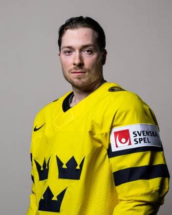 250508 Jesper FrödÃ n of Sweden poses for a portrait ahead of the 2025 IIHF Ice hockey, Eishockey World Championship, WM, Weltmeisterschaft on May 8, 2025 in Stockholm. Editors note: Background has been retouched. Photo: Joel Marklund BILDBYRAN kod JM JM0670 bbeng ishockey ice hockey ishockey-vm 2025 vm 2025 iihf world championship porträtt sverige sweden Copyright: JOELxMARKLUND BB250508JM051