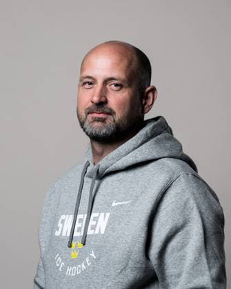 250508 Assistant coach Anders Sörensen of Sweden poses for a portrait ahead of the 2025 IIHF Ice hockey, Eishockey World Championship, WM, Weltmeisterschaft on May 8, 2025 in Stockholm. Editors note: Background has been retouched. Photo: Joel Marklund BILDBYRAN kod JM JM0670 bbeng ishockey ice hockey ishockey-vm 2025 vm 2025 iihf world championship porträtt sverige sweden Copyright: JOELxMARKLUND BB250508JM052