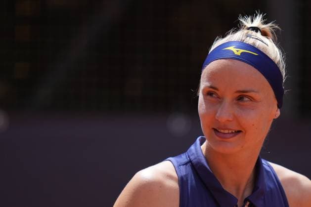 Rebecca Sramkova (SVK) during the 3th round against Jelena Ostapenko (LAT) of the WTA, Tennis Damen Master 1000 Internazionali BNL d™Italia tournament at Foro Italico on May 08, 2025 (Alfredo Falcone LaPresse)  Copyright: xAlfredoxFalcone LaPressex
