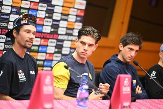 08-05-2025 Vigilia Giro D italia 2025; 2025, Visma - Lease A Bike; Van Aert, Wout; Tirana; 