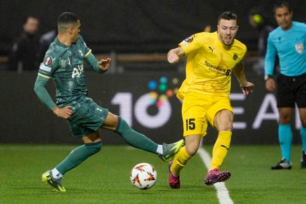 UEFA Europa leauge 2024 2025 Bodo Glimt Tottenham Bodo 20250508 Bodo Glimts Fredrik Bjorkan during the UEFA Europa League between Bodo Glimt and Tottenham at Aspmyra Stadium Photo Stian Lysberg Solum NTB Bodo Norge EDITORIAL USE ONLY RESTRICTED USE FOR BETTING COMPANIES  Copyright: xStianxLysbergxSolumx xNTBx