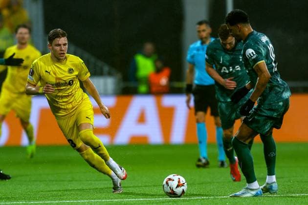 UEFA Europa leauge 2024 2025 Bodo Glimt Tottenham Bodo 20250508 Bodo Glimts Jens Petter Hauge during the UEFA Europa League between Bodo Glimt and Tottenham at Aspmyra Stadium Photo Mats Torbergsen NTB Bodo Norge EDITORIAL USE ONLY RESTRICTED USE FOR BETTING COMPANIES  Copyright: xMatsxTorbergsenx xNTBx