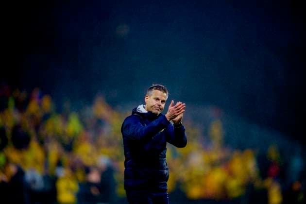 Football, semi-final European League Bodo Glimt Tottenham Hotspur Bodo 20250508 Bodo Glimts coach Kjetil Knutsen after the 0 2 loss in the last semi-final match in the European League in football between Bodo Glimt and Tottenham Hotspur at Aspmyra Stadium Photo Stian Lysberg Solum NTB Bodo Norge EDITORIAL USE ONLY RESTRICTED USE FOR BETTING COMPANIES  Copyright: xx
