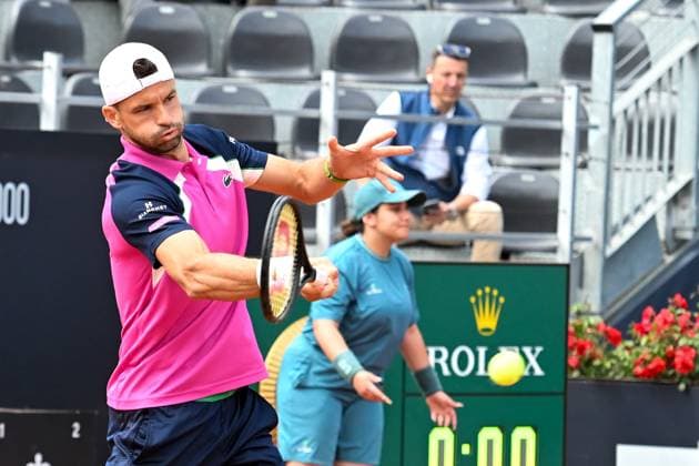 Grigor Dimitrov during of the Internazionali BNL D Italia 2025 at Foro Italico on May 9, 2025 in Rome, Italy  Copyright: xAndreaxRosito IPAxSportx xipa-agency.netx xx IPA_57443867 IPA_Agency_IPA57443867