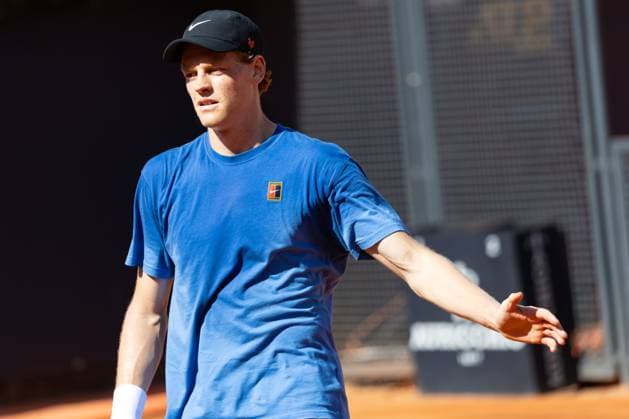Tennis, ATP Turnier in Rom, Jannik Sinner Training Jannik Sinner (ITA) during Internazionali d Italia BNL, at Foro Italico, Rome, Italy on May 8, 2025 during Internazionali BNL d Italia, International Tennis match in Rome, Italy, May 08 2025  Copyright: xValerioxOrigo IPAxSportx xipa-agency.netx xx IPA_57445587 IPA_Agency_IPA57445587