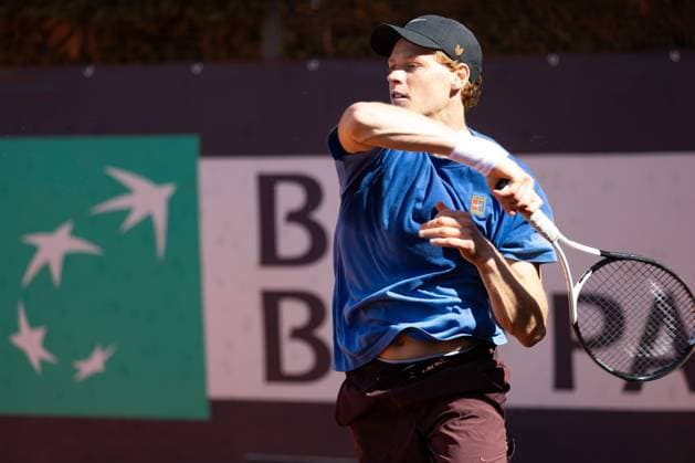 Tennis, ATP Turnier in Rom, Jannik Sinner Training Jannik Sinner (ITA) during Internazionali d Italia BNL, at Foro Italico, Rome, Italy on May 8, 2025 during Internazionali BNL d Italia, International Tennis match in Rome, Italy, May 08 2025  Copyright: xValerioxOrigo IPAxSportx xipa-agency.netx xx IPA_57445592 IPA_Agency_IPA57445592