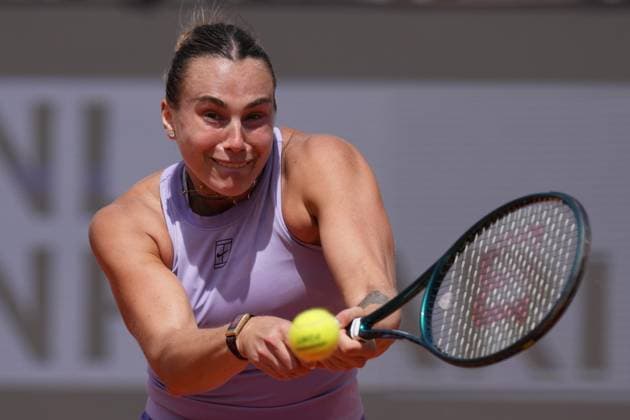 Aryna Sabalenka (RUS) during the 3th round against Anastasia Potapova (RUS) of the WTA, Tennis Damen Master 1000 Internazionali BNL d™Italia tournament at Foro Italico on May 09, 2025 (Alfredo Falcone LaPresse)  Copyright: xAlfredoxFalcone LaPressex