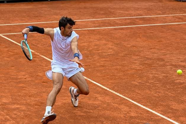 TENNIS - Internazionali di Tennis - Internazionali BNL d Italia Lorenzo Musetti during of the Internazionali BNL D Italia 2025 at Foro Italico on May 9, 2025 in Rome, Italy Rome Italy  Copyright: xIPAxSport ABACAx