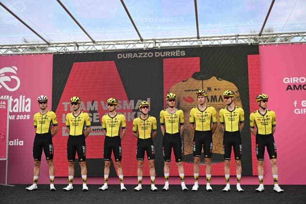 09-05-2025 Giro D italia; Tappa 01 Durres - Tirana; 2025, Visma - Lease A Bike; Durres; 