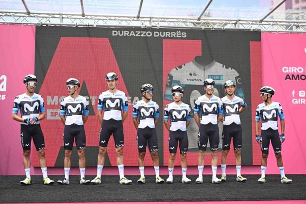 09-05-2025 Giro D italia; Tappa 01 Durres - Tirana; 2025, Movistar; Durres; 