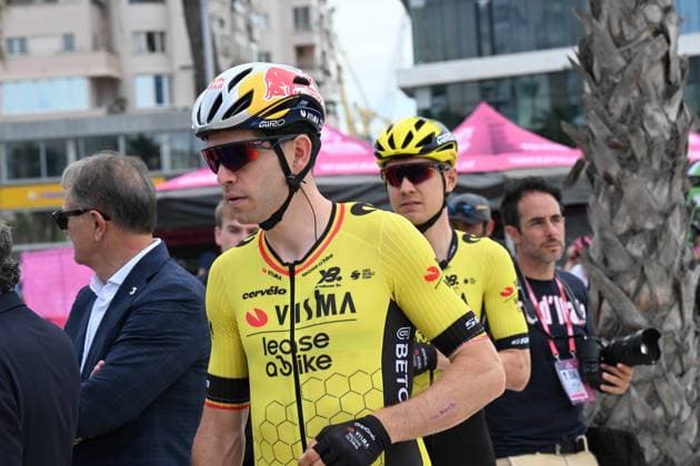 09-05-2025 Giro D italia; Tappa 01 Durres - Tirana; 2025, Visma - Lease A Bike; Van Aert, Wout; Durres; 