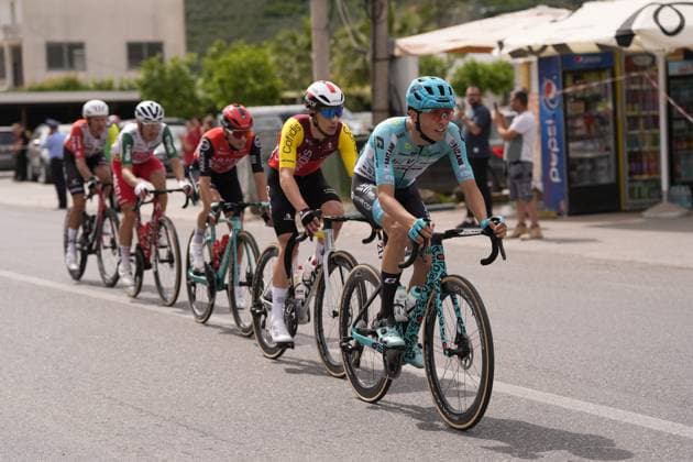 The pack rides during the stage 1 of the Giro d™Italia from Durazzo (Durres) to Tirana (Tirane), Albania- Friday, May 9, 2025. - cycling.  Copyright: xFabioxFerrari LaPressex