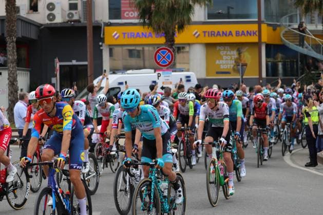 May 9, 2025, Durres, Durres, Albania: Cyclists during the start of Giro d Italia in Durres, Albania, on May 09, 2025. Durres Albania - ZUMAb266 0817262094st Copyright: xArmandoxBabanix