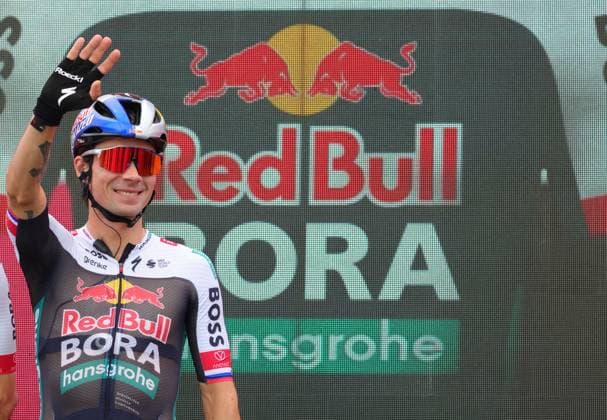 Giro d Italia in Abania Primo Roglic of Team Red Bull Bora Hansgrohe prior to the start of the Giro d Italia in Durres, Albania, on May 09, 2025. The Giro d Italia 2025 starts on May 09, 2025 for the first time from Durres, Albania. Durres Albania Copyright: xArmandoxBabanix 
