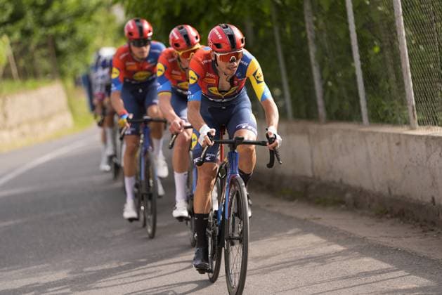 Ciccone Giulio of Lidl-Trek during the stage 1 of the Giro d™Italia from Durazzo (Durres) to Tirana (Tirane), Albania- Friday, May 9, 2025. - cycling.  Copyright: xFabioxFerrari LaPressex