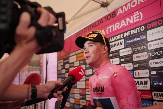 Pedersen Mads of Lidl-Trek winner of the stage during the stage 1 of the Giro d™Italia from Durazzo (Durres) to Tirana (Tirane), Albania- Friday, May 9, 2025. - cycling.  Copyright: xMarcoxAlpozzi LaPressex