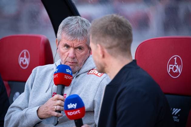 09.05.2025, Fussball, 2. Bundesliga, 33. Spieltag Saison 2024 2025, 1.FC Nürnberg - 1.FC Köln, Trainer Friedhelm Funkel (1. FC Köln), xRHR-FOTO TKx