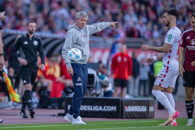 09.05.2025, Fussball, 2. Bundesliga, 33. Spieltag Saison 2024 2025, 1.FC Nürnberg - 1.FC Köln, Trainer Friedhelm Funkel (1. FC Köln) xRHR-FOTO TKx