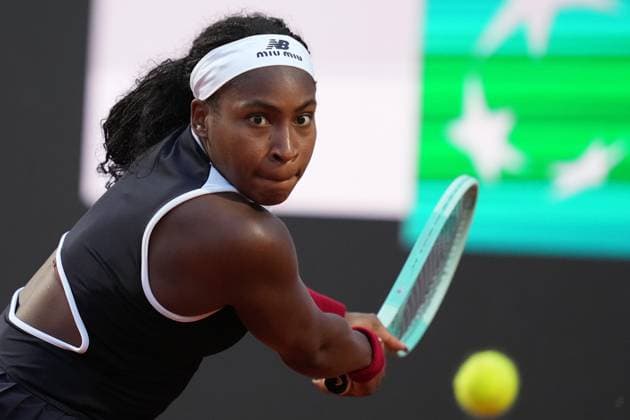 Coco Gauff (USA) during the 3th round against Victoria Mboko (CAN) of the WTA, Tennis Damen Master 1000 Internazionali BNL d™Italia tournament at Foro Italico on May 09, 2025 (Alfredo Falcone LaPresse)  Copyright: xAlfredoxFalcone LaPressex