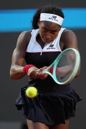 Coco Gauff (USA) during the 3th round against Victoria Mboko (CAN) of the WTA, Tennis Damen Master 1000 Internazionali BNL d™Italia tournament at Foro Italico on May 09, 2025 (Alfredo Falcone LaPresse)  Copyright: xAlfredoxFalcone LaPressex