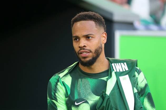 VfL vs. Hoffenheim, 1. BL Wolfsburg, 09.05.2025, FUßBALL - VfL Wolfsburg vs. TSG 1899 Hoffenheim, 1. BL, Saison 2024 25. Lukas Nmecha (VfL Wolfsburg) Wolfsburg