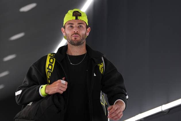 Jacob Fearnley (GBR)during the 2th round against Matteo Berrettini (ITA) of the ATP, Tennis Herren Master 1000 Internazionali BNL d™Italia tournament at Foro Italico on May 10, 2025 (Alfredo Falcone LaPresse)  Copyright: xAlfredoxFalcone LaPressex