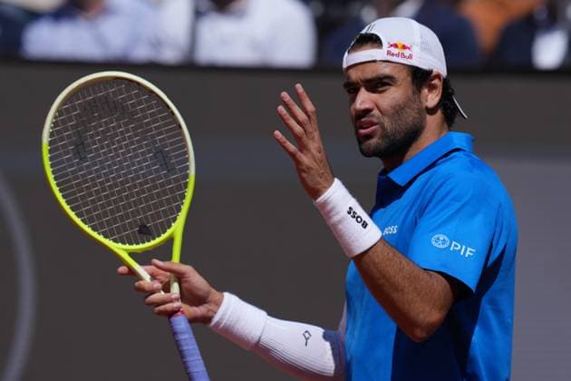 Matteo Berrettini (ITA) during the 2th round against Jacob Fearnley (GBR) of the ATP, Tennis Herren Master 1000 Internazionali BNL d™Italia tournament at Foro Italico on May 10, 2025 (Alfredo Falcone LaPresse)  Copyright: xAlfredoxFalcone LaPressex