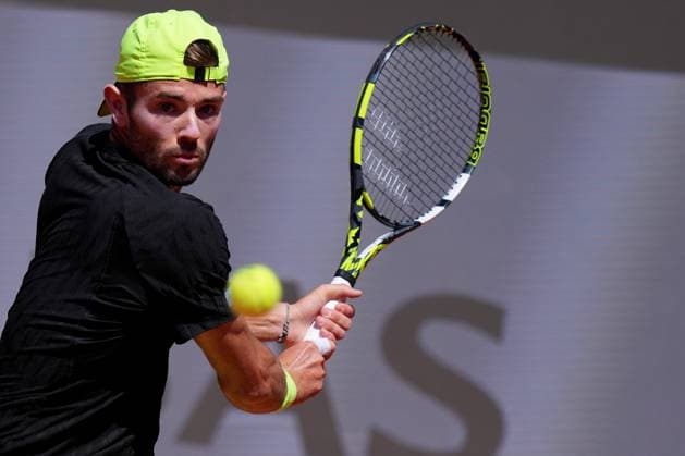 Jacob Fearnley (GBR)during the 2th round against Matteo Berrettini (ITA) of the ATP, Tennis Herren Master 1000 Internazionali BNL d™Italia tournament at Foro Italico on May 10, 2025 (Alfredo Falcone LaPresse)  Copyright: xAlfredoxFalcone LaPressex