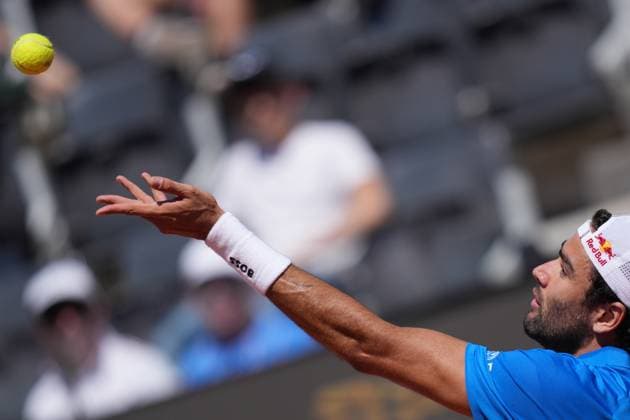 Matteo Berrettini (ITA) during the 2th round against Jacob Fearnley (GBR) of the ATP, Tennis Herren Master 1000 Internazionali BNL d™Italia tournament at Foro Italico on May 10, 2025 (Alfredo Falcone LaPresse)  Copyright: xAlfredoxFalcone LaPressex