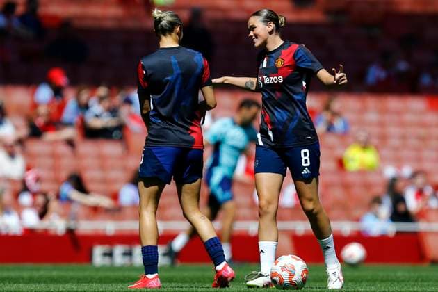 Arsenal v Manchester United, ManU FC, The Emirates Stadium, UK - 10 May 2025 Grace Clinton of Manchester United before the Barclays WSL Match between Arsenal and Manchester United at The Emirates Stadium on 10 May 2025 in London, England (Photo by Steve Taylor PPAUK) London The Emirates Stadium London England Copyright: xStevexTaylor PPAUKx PPA-187936