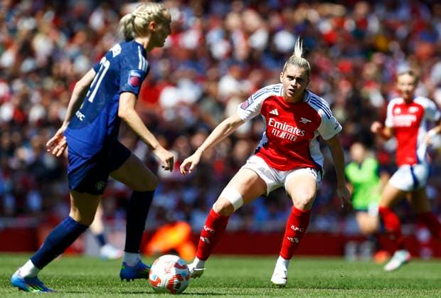 Arsenal v Manchester United, ManU FC, The Emirates Stadium, UK - 10 May 2025 Alessia Russo of Arsenal during the Barclays WSL Match between Arsenal and Manchester United at The Emirates Stadium on 10 May 2025 in London, England (Photo by Steve Taylor PPAUK) London The Emirates Stadium London England Copyright: xStevexTaylor PPAUKx PPA-187955