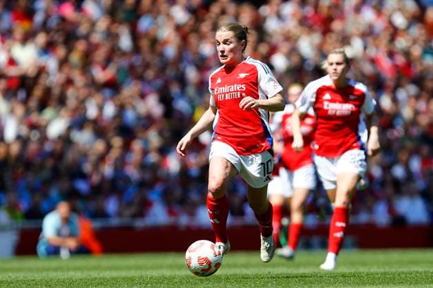 Arsenal v Manchester United, ManU FC, The Emirates Stadium, UK - 10 May 2025 Kim Little of Arsenal during the Barclays WSL Match between Arsenal and Manchester United at The Emirates Stadium on 10 May 2025 in London, England (Photo by Steve Taylor PPAUK) London The Emirates Stadium London England Copyright: xStevexTaylor PPAUKx PPA-187959