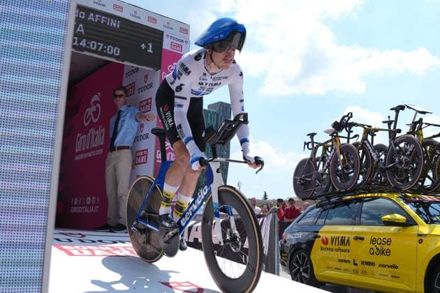 Affini Edoardo of Team Visma Lease A Bike during the stage 2 of the Giro d™Italia from Tirana (Tirane) to Tirana (Tirane) Tudor ITT (Individual Time Trial) Albania - Saturday, May 10, 2025. - cycling.  Copyright: xGianxMattiaxD Alberto LaPressex