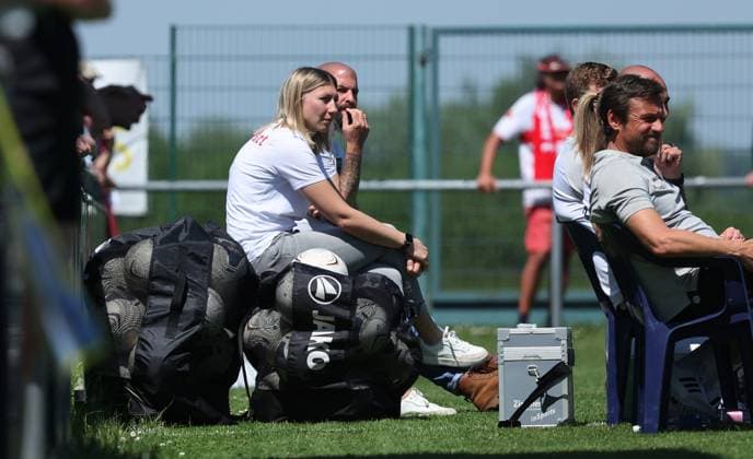 Stuttgart , Fußball Regionalliga Süd , SC Sand 2 vs. VfB Stuttgart Frauen , Lisa Lang ( VfB )
