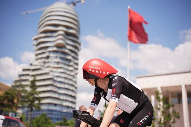 Voisard Yannis of Tudor Pro Cycling Team during the stage 2 of the Giro d™Italia from Tirana (Tirane) to Tirana (Tirane) Tudor ITT (Individual Time Trial) Albania - Saturday, May 10, 2025. - cycling.  Copyright: xMarcoxAlpozzi LaPressex