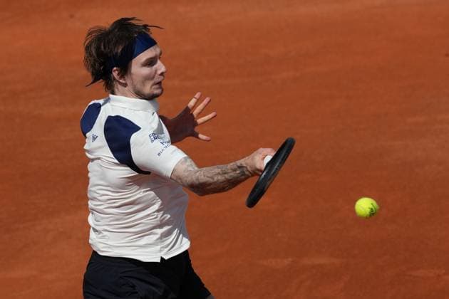 Alexander Bublik Kazakhstan during the match against Casper Ruud of Norway at the Internazionali BNL d Italia 2025 tennis tournament at Foro Italico in Rome, Italy on may 10, 2025. AntoniettaxBaldassarre
