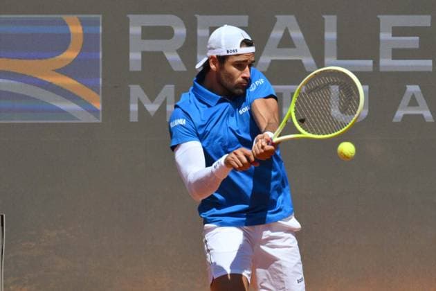 Foto IPP Roberto Ramaccia Roma 10 5 2025 Tennis Internazionali Bnl d’Italia 2025 Nella foto Matteo Berrettini (ITA) Italy Photo Press - World Copyright Roma italy Italia ITALY  Copyright: xR4924_italyphotopressx