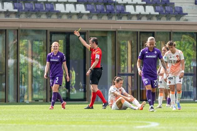3 Stine Ballisager (Fiorentina Femminile) during ACF Fiorentina vs AS Roma, Italian football Serie A Women match in Bagno a Ripoli (FI), Italy, May 10 2025  Copyright: xSaraxEsposito IPAxSportx xipa-agency.netx xx IPA_57492388 IPA_Agency_IPA57492388