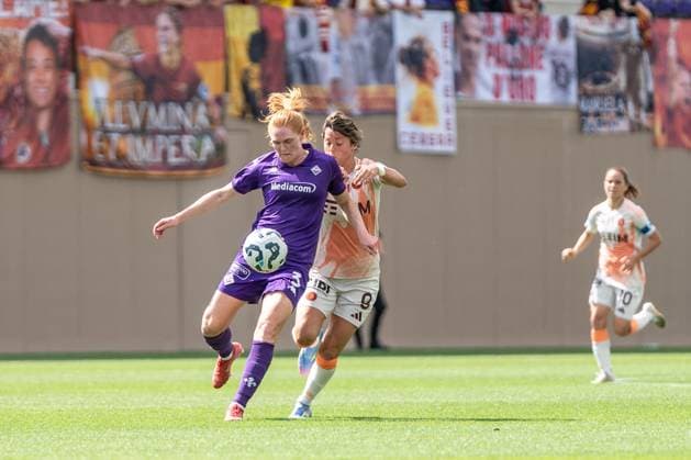 3 Stine Ballisager (Fiorentina Femminile) during ACF Fiorentina vs AS Roma, Italian football Serie A Women match in Bagno a Ripoli (FI), Italy, May 10 2025  Copyright: xSaraxEsposito IPAxSportx xipa-agency.netx xx IPA_57492392 IPA_Agency_IPA57492392