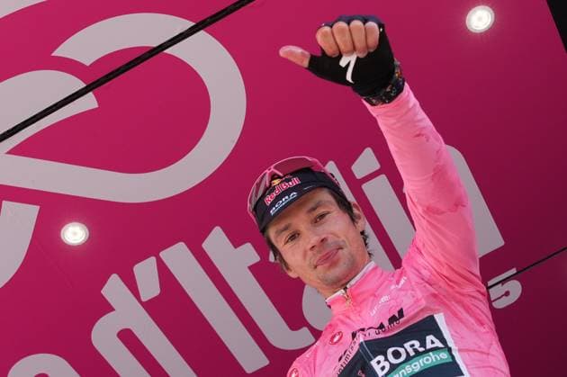 Roglic Primoz of Red Bull - Bora - Hansgrohe, pink jersey, during the stage 2 of the Giro d™Italia from Tirana (Tirane) to Tirana (Tirane) Tudor ITT (Individual Time Trial) Albania - Saturday, May 10, 2025. - cycling.  Copyright: xGianxMattiaxD Alberto LaPressex