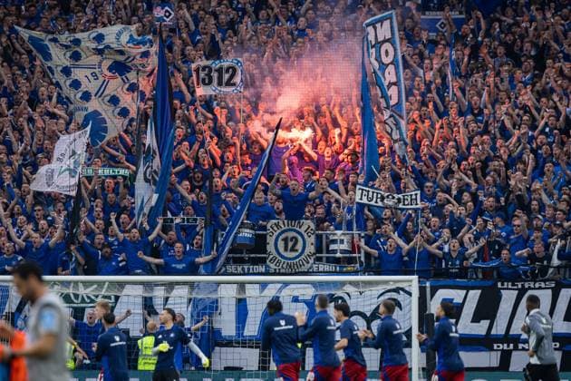 2. Fußball-Bundesliga: Hamburger SV vs. SSV Ulm 1846; 10.05.25 Fans Hamburger SV 2. Fußball-Bundesliga: Hamburger SV vs. SSV Ulm 1846, Volksparkstadion am 10.05.25